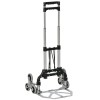 Carucior Transport Marfa Scari 6 Roti 70kg ART Pliabil Aluminiu 47x47x100cm Argintiu Negru