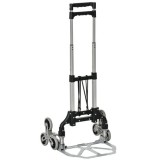 Cumpara ieftin Carucior transport marfa pentru scari, trepte, 6 roti, max 70 kg, 47x47x100 cm
