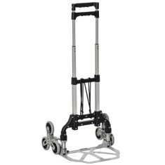 Carucior transport marfa pentru scari, trepte, 6 roti, max 70 kg, 47x47x100 cm