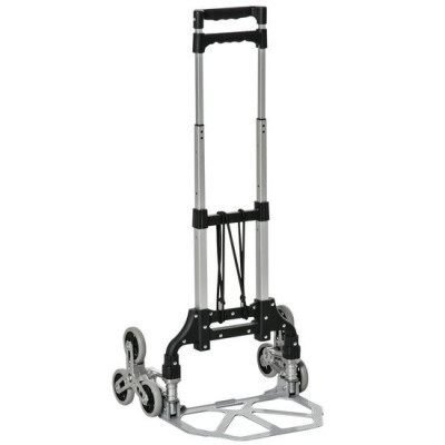 Carucior transport marfa pentru scari, trepte, 6 roti, max 70 kg, 47x47x100 cm foto
