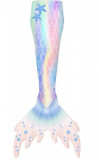 Cumpara ieftin Costum de baie Sirena THK&reg;, Roz- Stele de mare, 130 cm