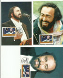 ROMANIA Ilustrate Maxime 1999 - Pavarotti in concert eclipsa de soare - LP 1489, Stampilat