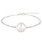 Peace - Bratara personalizata semnul pacii din argint 925