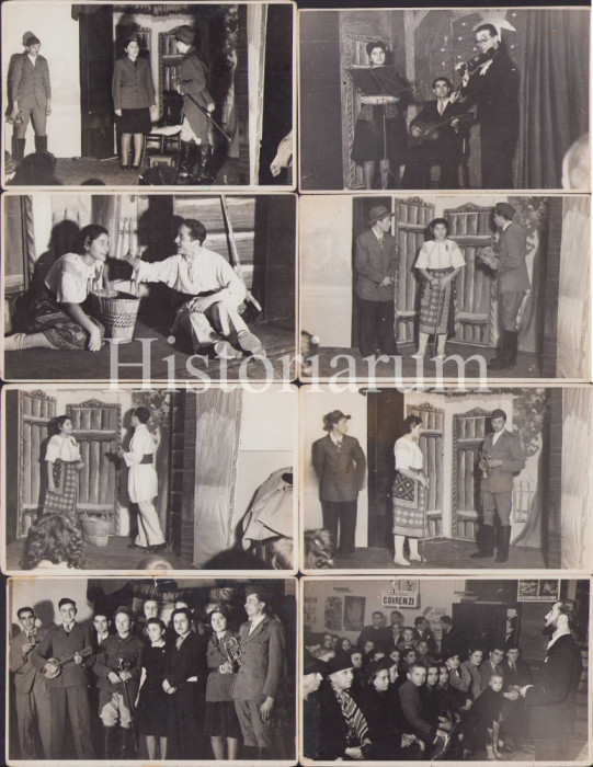 HST P2/568 Lot 8 poze mari piesă teatru rom&acirc;nesc cca anii 1950