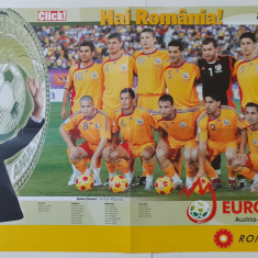 Poster Echipa De Fotbal a Romaniei 2008 - Mutu, Chivu, Marica, Lobont Etc.