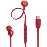 Casti cu fir, mufa type-c - jbl 310c - red