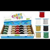 Banda decorativa cu sclipici pentru activitati crafts,diverse culori,1cm x1 m