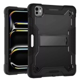 Husa pentru iPad Pro 13 (2024) + Folie - Techsuit Rugged TabShell - Black