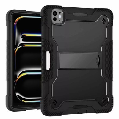 Husa pentru iPad Pro 13 (2024) + Folie - Techsuit Rugged TabShell - Black foto