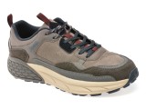 Pantofi sport JEEP gri, M52070A, din piele naturala