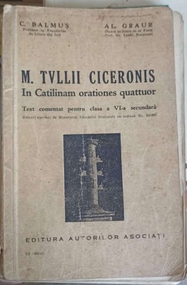 M. TULLII CICERONIS. IN CATILINAM ORATIONES QUATTUOR-C. BALMUS, AL. GRAUR-249928 foto