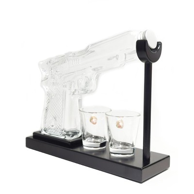 Decantor Whisky din sticla in forma de pistol CD-SQ-1 foto