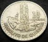 Moneda exotica 10 CENTAVOS - GUATEMALA, anul 1974 * cod 4209, America Centrala si de Sud