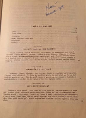 Originea speciilor Charles Darwin foto
