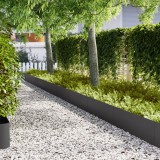 vidaXL Margini de gazon, 20 buc., negru, 100x0,5x30 cm, oțel