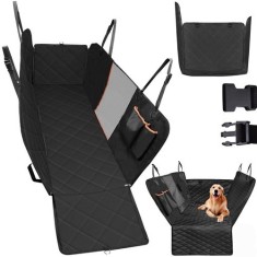 Protectie bancheta auto, transport animale companie, impermeabila, cleme