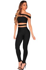 BAN421-1 Salopeta sexy bandage cu decupaje