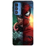 Husa compatibila cu Motorola G20 model Venom x Spiderman, Silicon, TPU, Viceversa, Transparent, Carcasa