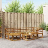 vidaXL Set de canapele de exterior 7 pcs natural Lemn Solid de Acacia 3366687