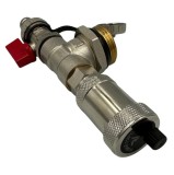 Capat Teu Distribuitor 1&quot; cu Robinet Golire 1/2&quot; si Aerisitor Automat 1/2&quot; Incalzire in Pardoseala