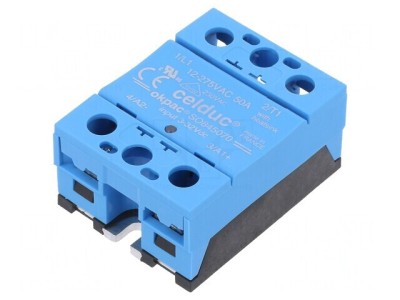 Releu semiconductor 50A 1-fazat 3-32VDC 12-275VAC foto