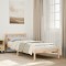 Gossi cadru pat foarte lung fara saltea, 100x220 cm, lemn masiv pin
