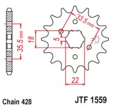 Pinion fata 14 dinti pas lant 428 - Yamaha TW 125-200 Trailway (99-04) - TW 200 Trailway (89-08) - YS 125 CBS (17-21)