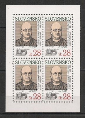 Slovacia.1994 EUROPA:Descoperitori si exploratori-coala mica SS.624 foto