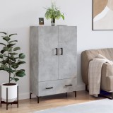 vidaXL Dulap &icirc;nalt, gri beton, 69,5x31x115 cm, lemn prelucrat