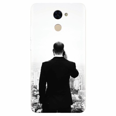 Husa silicon pentru Huawei Enjoy 7 Plus, Man In Suit foto