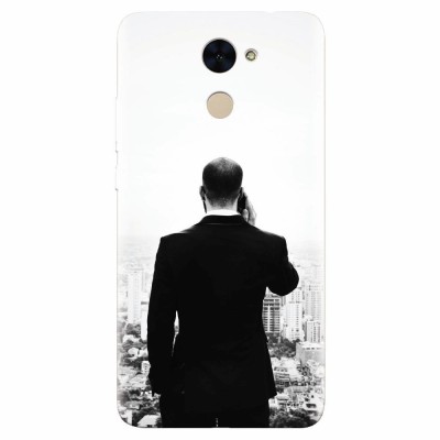 Husa silicon pentru Huawei Y7 Prime 2017, Man In Suit foto