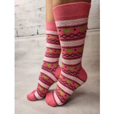 STK452-5 Sosete medii din bumbac ultrasox cu inimioare