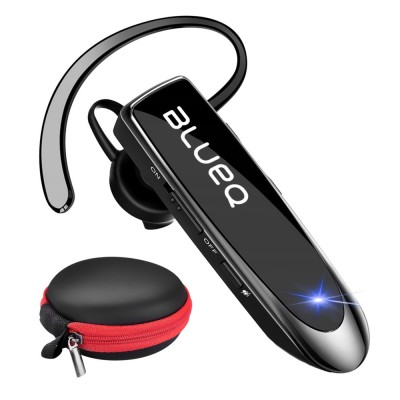 Casti Bluetooth Power Blueq Q20 PRO, husa transport si protectie inclusa autonomie 24 ore, baterie 250 mAh foto