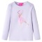 Tricou de copii cu m&acirc;neci lungi, liliac deschis, 104 13995