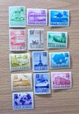 Serie Completa / Lot 13 Timbre Romania 1968 Posta si Transporturi Locomotive Elicopter Autobuz Stampilate - RO1