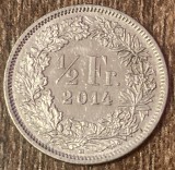 C50 - Moneda foarte veche - Elvetia - 1/2 franci - 2014