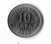 Moneda 10 para 2002 - Muntenegru, PROOF, Restrike, Tiraj: 1980, Europa, Cupru-Nichel