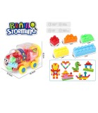 Set 50 Piese de Construit &icirc;n Locomotivă Transparentă