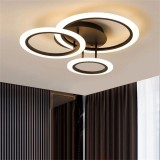 Cumpara ieftin Lustra LED 72W, 3 cercuri, telecomanda wifi 2.4G, lumina/rece/calda/neutra, intensitate reglabila
