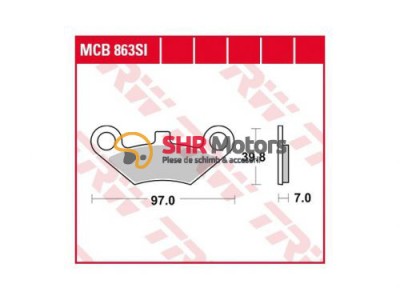 Placute frana TRW MCB 863 SI foto