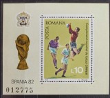 Coliță Rom&acirc;nia 1981 - Campionatul Mondial de Fotbal Spania '82, Cupa Mondială, Numerotată, MNH -A242