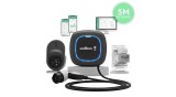 Wallbox Pulsar Max 22kW + POWER BOOST + Suport Cablu &ndash; Negru &ndash; 5m &ndash; Tip 2