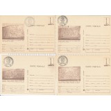 Set complet 12 intreguri postale Columna lui Traian 1980 (necirculate, tiparite - maro) Stampila Expozitie Intreguri Postale