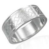 Inel din oțel inoxidabil cu noduri celtice - Marime inel: 67