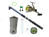 Pachet Pescuit Diamant Alb: Lanseta Telescopica 2.1m, Mulineta LC540, Accesorii - Set Complet Crap