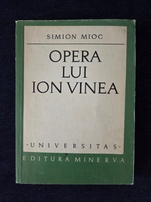 Opera lui Ion Vinea &amp;ndash; Simion Mioc foto
