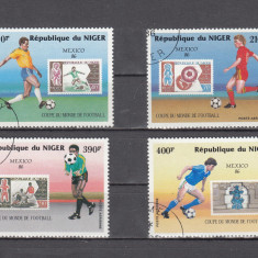 M2 TS1 12 - Timbre foarte vechi - Niger - fotbal - CM Mexic 1986