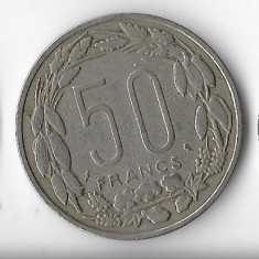 Moneda 50 francs 1961 - Congo, Gabon, Ciad