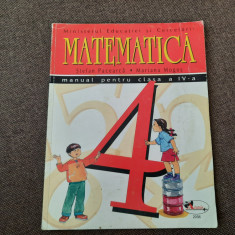 Matematica /-/ manual, clasa a IV-a - Stefan Pacearca,Mariana Mogos