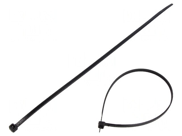 Colier de str&acirc;ngere poliamidă neagră 275mm x 4,35mm